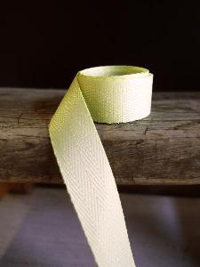 Lime Herringbone Ribbon