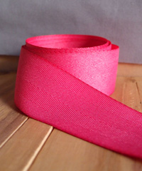 Shocking Pink Herringbone Ribbon