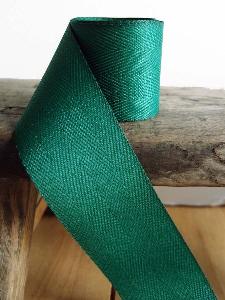 Hunter Green Herringbone Ribbon