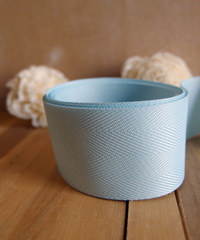 Light Blue Herringbone Ribbon