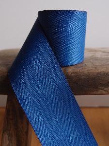 Navy Herringbone Ribbon