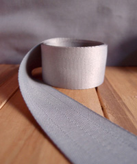 Silver Herringbone Ribbon