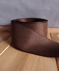 Chocolate Herringbone Ribbon