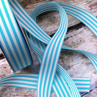 Light Blue Striped Ribbon