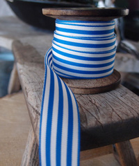 Blue Striped Ribbon