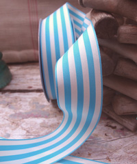 Light Blue Striped Ribbon