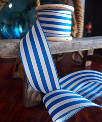Blue Striped Ribbon
