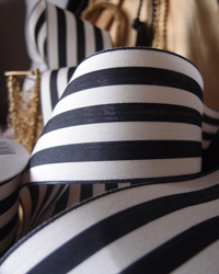 Black Striped Ribbon