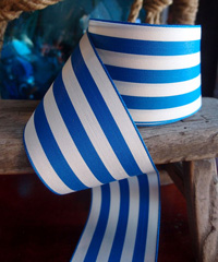 Blue Striped Ribbon