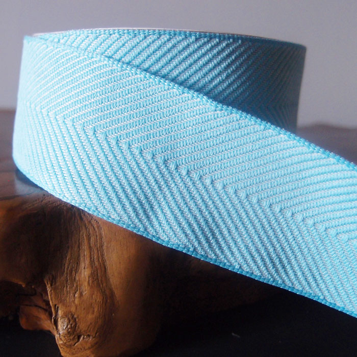 Light Blue Chevron Herringbone Ribbon