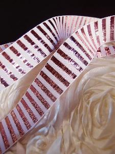 Metallic Candy Striped Ribbon - 1 1/2" x 25 yards