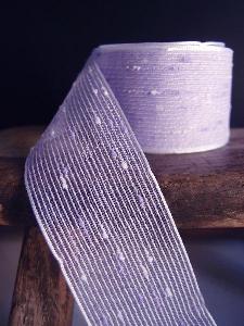 Lavender Tufted Cotton Mesh Ribbon  1.5 x 25Y - 1.5" x 25Y