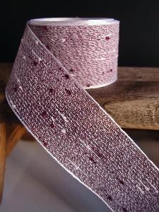 Purple Tufted Cotton Twine Ribbon  1.5 x 25Y - 1.5" x 25Y