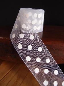 Sheer Ribbon with Dots