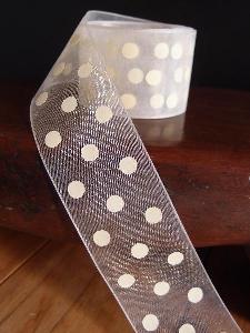 Sheer Ribbon with Dots