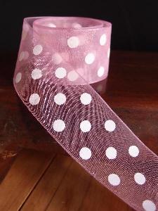 Sheer Ribbon with Dots