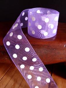 Sheer Ribbon with Dots