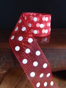 Sheer Ribbon with Dots