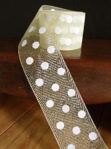 Sheer Ribbon with Dots