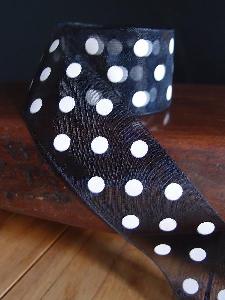 Sheer Ribbon with Dots