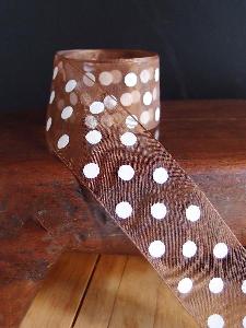 Sheer Ribbon with Dots