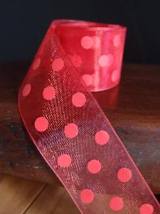 Sheer Ribbon with Dots