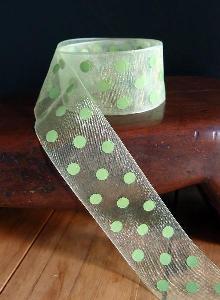 Sheer Ribbon with Dots