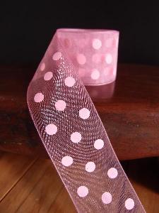 Sheer Ribbon with Dots