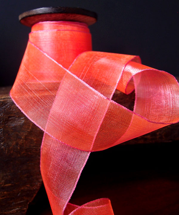 Sheer Two Tone Iridescent Ribbon