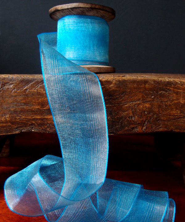 Sheer Two Tone Iridescent  Ribbon