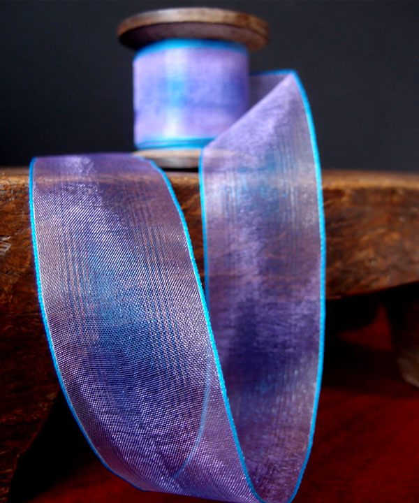 Sheer Two Tone Iridescent Ribbon