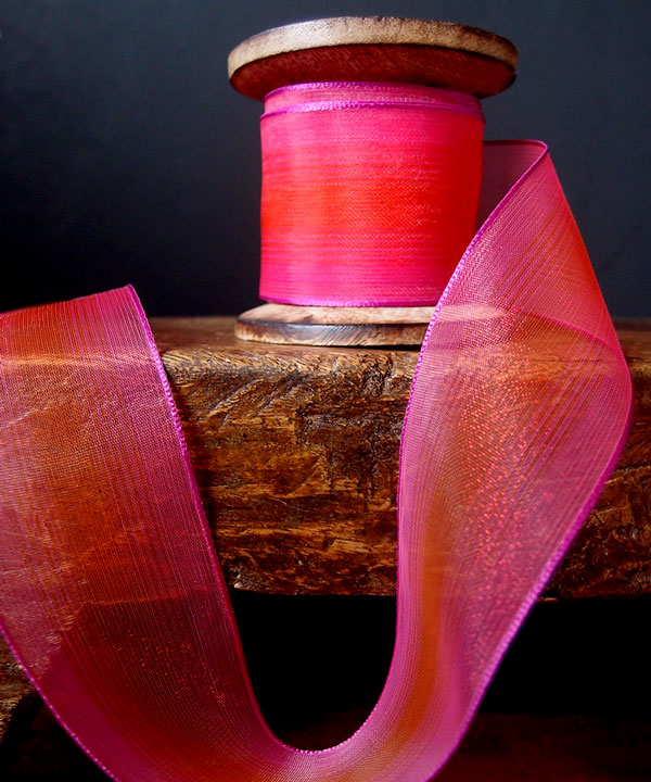 Sheer Two Tone Iridescent Ribbon