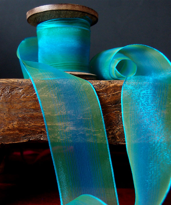 Sheer Two Tone Iridescent Ribbon