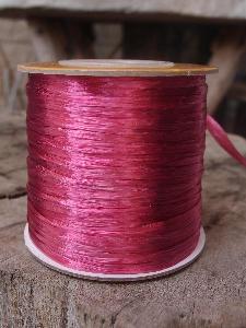 Hot Pink Pearlized Raffia Roll