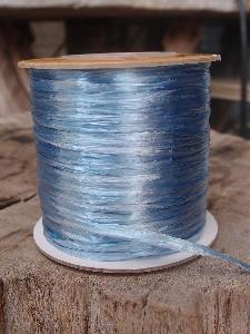 Light Blue Pearlized Raffia Roll