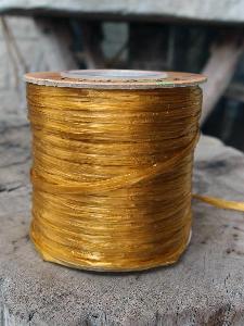 Gold Pearlized Raffia Roll