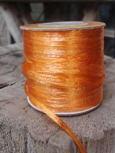 Orange Pearlized Raffia Roll