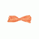 Orange Pearlized Raffia Roll