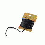 Black Pearlized Raffia Roll