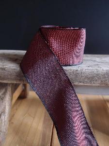 Burgundy Two-toned Grosgrain Ribbon with Wired Edge