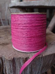 Hot Pink Matte Raffia Ribbon