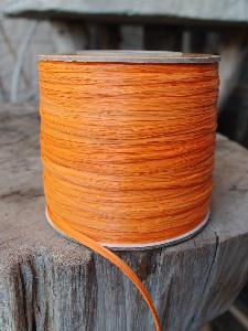 Orange Matte Raffia Ribbon