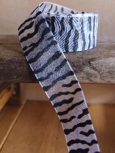 Sheer Zebra Print Ribbon