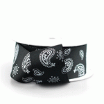 Paisley Print Ribbon - 3 rolls minimum