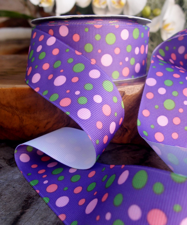 Polka Dot Ribbon - 3 rolls minimum