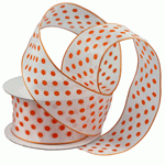 Wired Sheer Ribbon with  Dots