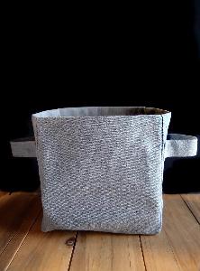 Recycled Canvas Storage Basket 7 x7 - 7"W x 7"H x 5"