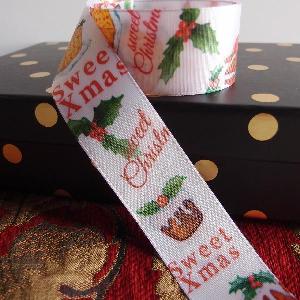 1 1/2" Christmas Dessert Satin Ribbon - 1.5" x 10.9 yards