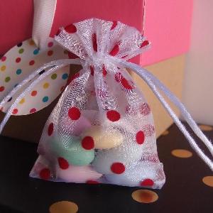 Polka-dot Print Bags - 12 pc/ pack. 1 pack minimum.