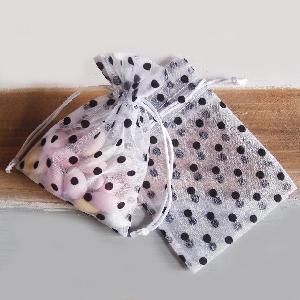 Polka-dot Print Bags - 12 pc/ pack. 1 pack minimum.